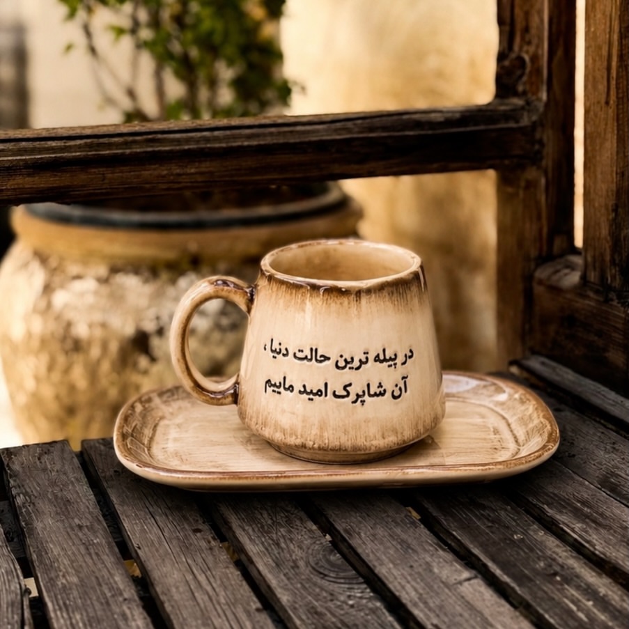 ماگ سرامیکی دست‌ساز انتخاب | هنرخانه